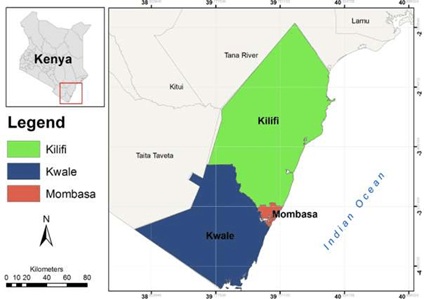 Map of the Kenya study sites