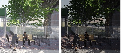 Environmental Lighting Simulation in the AR Model