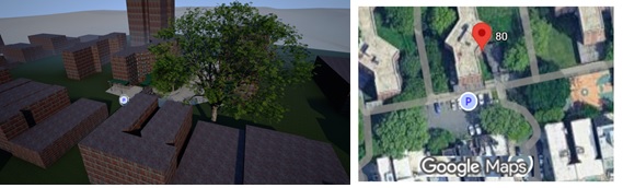 Comparative Visualization: Traditional 2D Scene Representation vs. AR Reconstruction